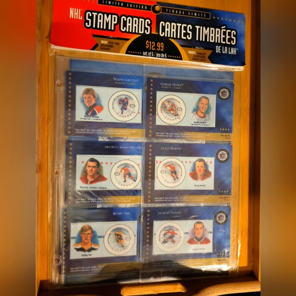 ⭐️Limited Edition NHL 2000 Stamp Cards⭐️